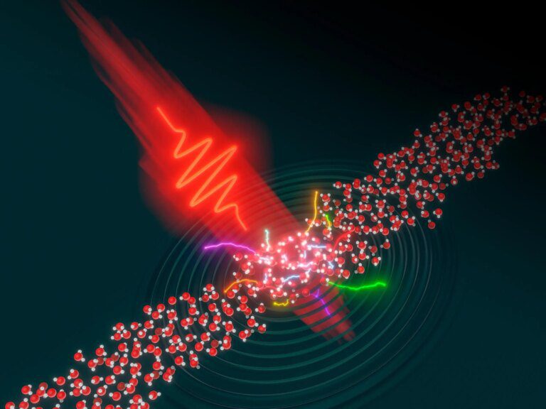 How Intense Lasers Reveal Liquid Secrets