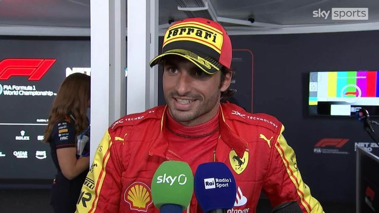 An 'optimistic and positive' Carlos Sainz says he will attempt to keep the Red Bulls at bay after claiming pole at Monza