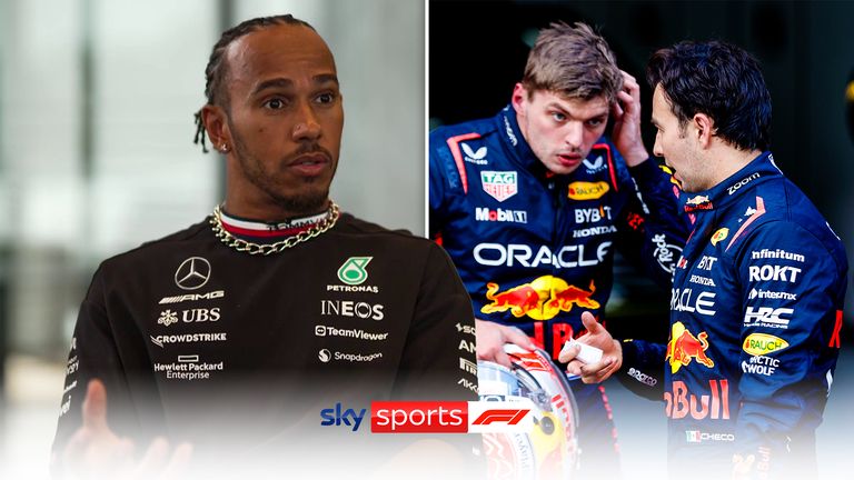 Lewis Hamilton says Max Verstappen has not had the challenge of racing against strong teammates during his and Red Bull's period of dominance in the sport. 