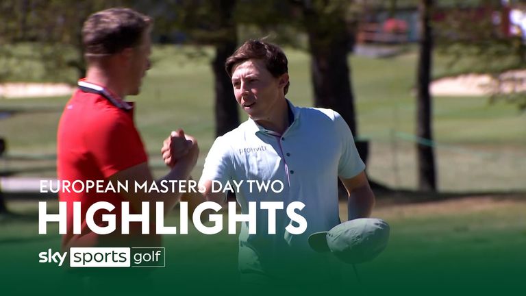 Highlights from the second round of the Omega European Masters at the Golf-Club Crans-sur-Sierre in Switzerland.