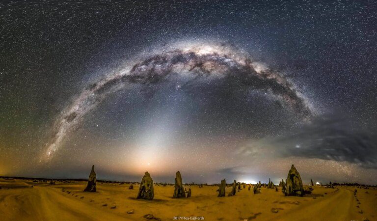 Venus, Harvest Moon, and Zodiacal Light