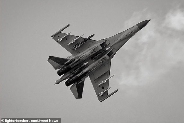 Moment Russian forces ‘shoot down their own £80million SU-35 fighter jet’ in friendly fire blunder over Ukraine