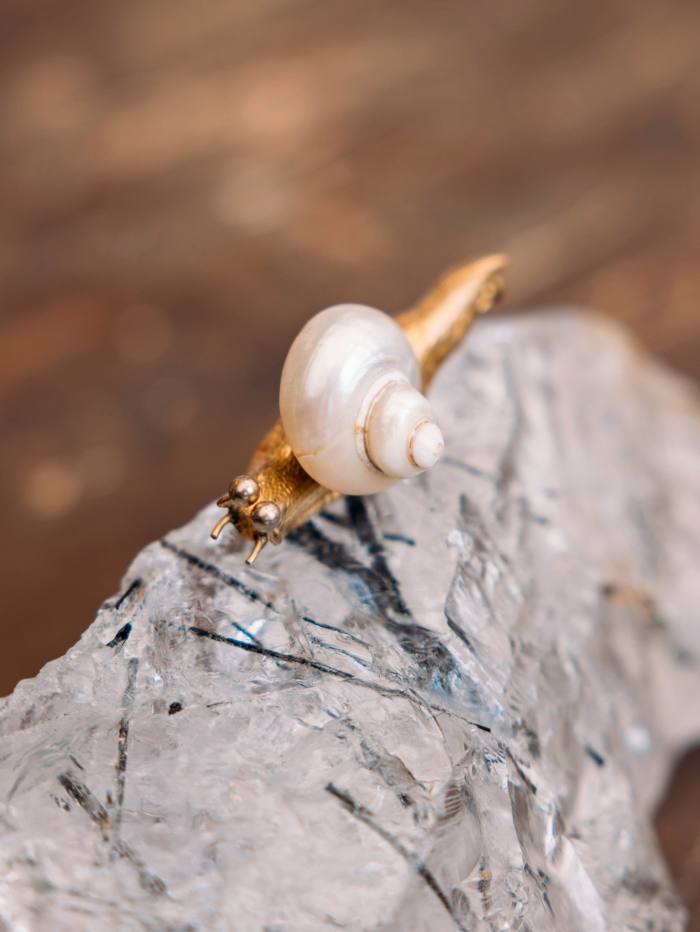 Schiaparelli snail brooch