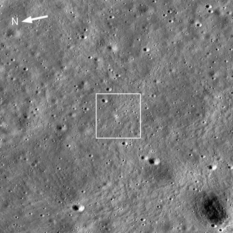 NASA’s Lunar Reconnaissance Orbiter Spots Chandrayaan-3 Landing Site on Moon