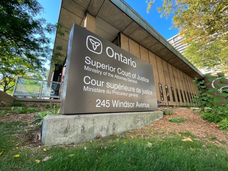 the exterior of Windsor's superior court of justice