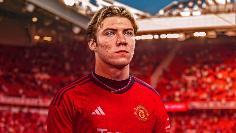 Manchester United have signed striker Rasmus Hojlund