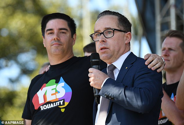 Qantas boss Alan Joyce could have been jailed for years if this picture was in Dubai – yet Emirates is free to fly to Australia – while Qatar is banned from expanding because of ‘human rights’