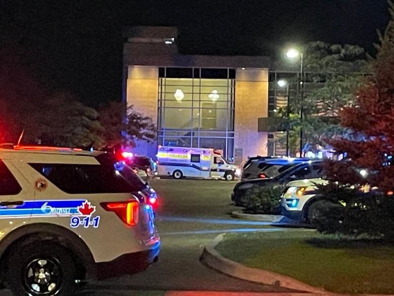 Police car and ambulance