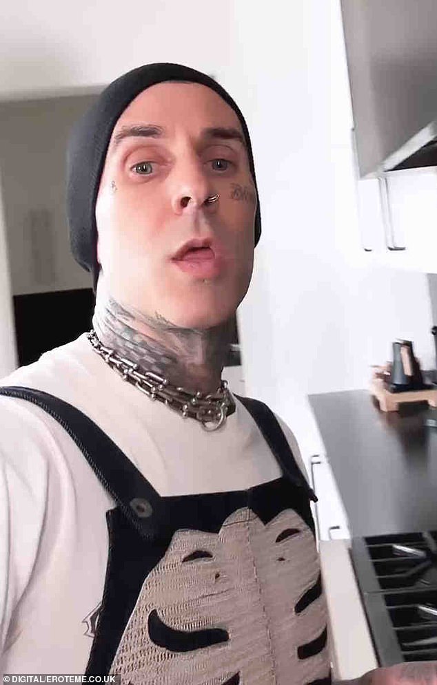 Travis Barker reveals he underwent root canal AND suffered neuralgia flare-up the same week as COVID-19 diagnosis… as he and wife Kourtney Kardashian prepare for arrival of first child