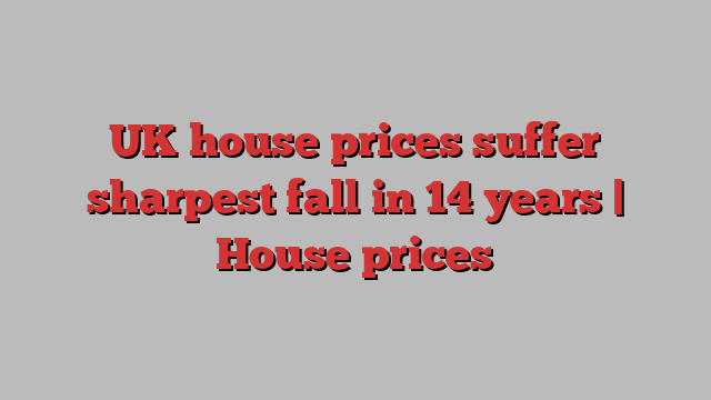 UK house prices suffer sharpest fall in 14 years | House prices