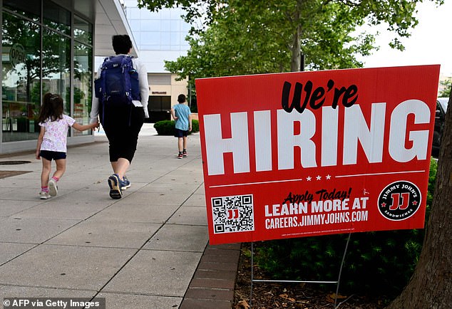 Unemployment rate jumps to 3.8% – the highest in 18 months – and economy adds 187,000 jobs in August as labor market continues to cool