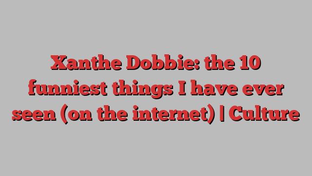 Xanthe Dobbie: the 10 funniest things I have ever seen (on the internet) | Culture