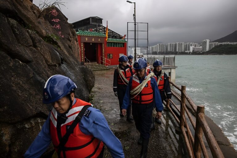 Typhoon Saola weakens to a severe storm as it tracks along southern China