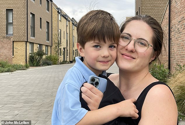 Homeowner Sarah Lahiff, 30, (pictured) told how she had planned to move closer to relatives in Suffolk but the sale of her home was put on hold because of uncertainty surrounding the site