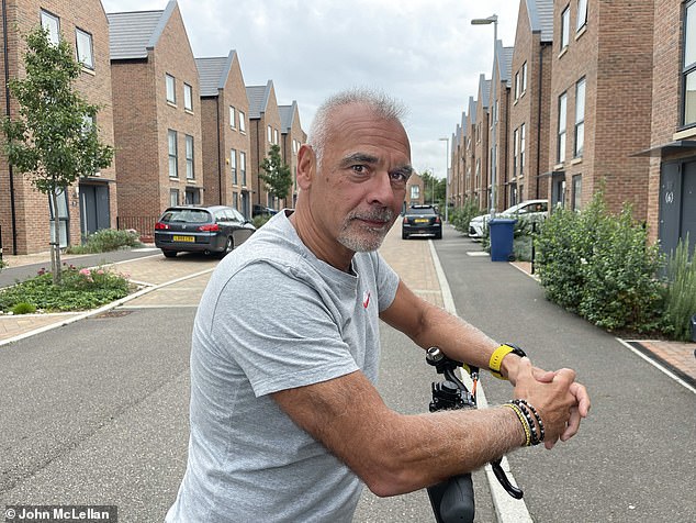 Finance broker Mark Wells, 61, (pictured) who moved into his home in 2021 said: 'Somebody has messed up big time. It's huge isn't it?'