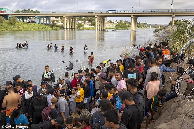 Thousands of migrants have waited this week to be processed by US Border Patrol agents on the banks of the Rio Grande