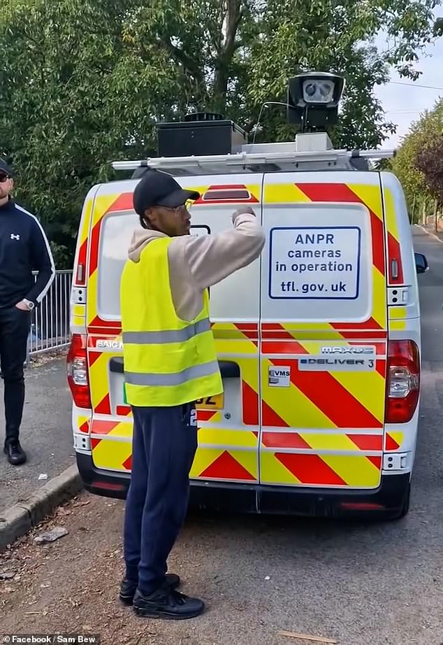 One local told the Ulez workers: 'You're just taxing the normal man, the working man. Now go away. Don't come back'