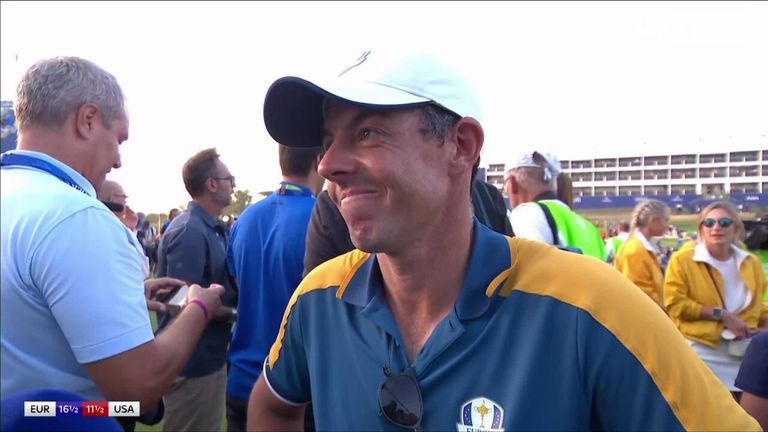 Rory McIlroy reflects on Team Europe's journey to victory at the Ryder Cup and how much the win means to him