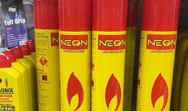 The senseless crime took place Sept 22 at the Appian Food and Liquor in El Sobrante where Suraj has been working for the past five years, pictured is the Kerosene used