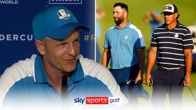 Team Europe captain Luke Donald denies claims from Team USA's Brooks Koepka that Jon Rahm 'acted like a child' following their fourballs match on the opening day of the Ryder Cup