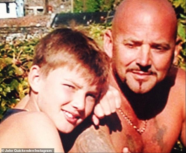 Grief: Jake's father Paul (right) passed away 13 years ago from bone cancer, while his younger brother Oliver (left) died at the age of 19 after being diagnosed with an osteosarcoma