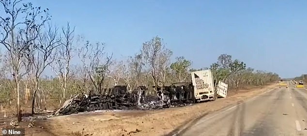 The four sisters and two adults - believed to to be their parents - all died in the crash, while the driver and co-driver in the truck both survived