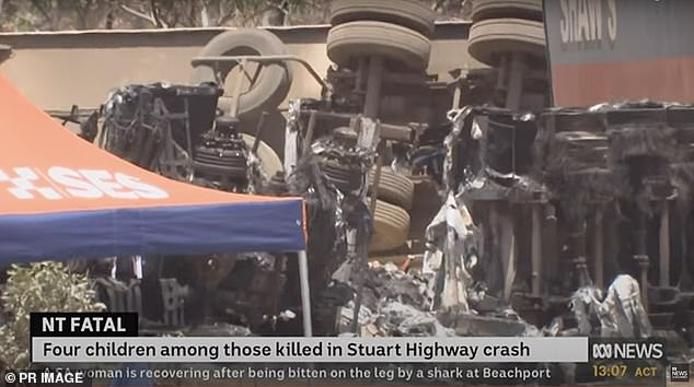 The crash occurred on the Stuart Highway just a few kilometres south of Pine Creek