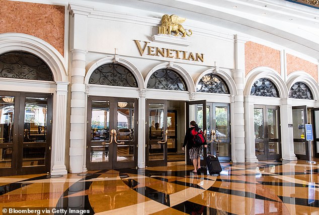 The Sphere is located east of The Venetian Resort on the Las Vegas Strip