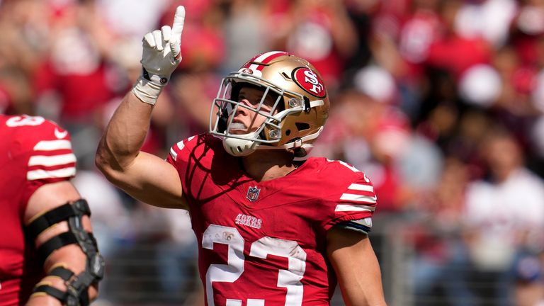 Christian McCaffrey scores four touchdowns in the San Francisco 49ers' victory over the Arizona Cardinals