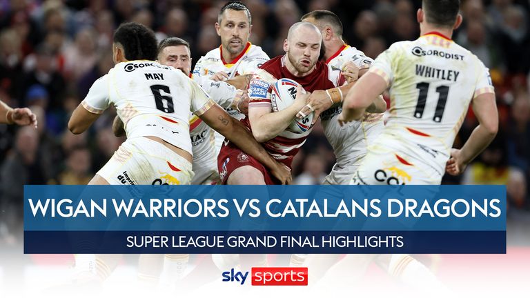 Highlights of the 2023 Super League Grand Final as Wigan Warriors defeated Catalans Dragons