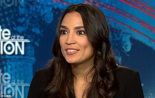 AOC leaps to the defense of Jamaal Bowman claiming he pulled fire alarm in a ‘moment of panic’ at government shutdown vote – as she blasts GOP for ‘protecting’ George Santos