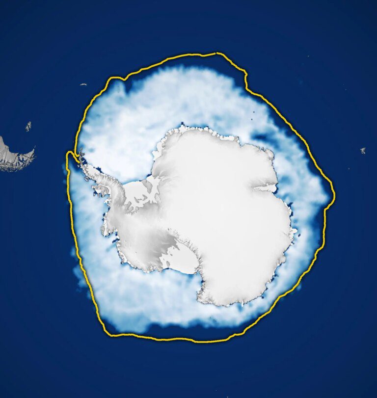 Antarctic Sea Ice Sees Record Low Growth