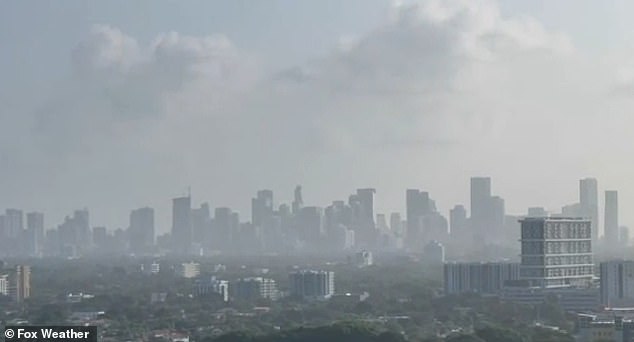 Canadian wildfire smoke chokes MIAMI as smog from raging blazes reaches as far south as Florida, with smoky haze seen over the state