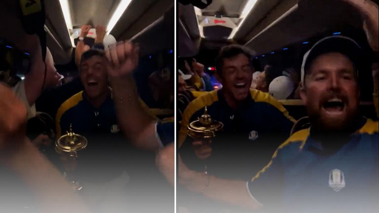 ‘Europe’s on fire!’ | Ryder Cup victory sparks wild bus celebrations! | Video | Watch TV Show