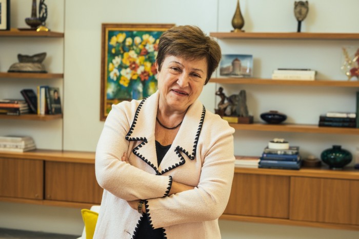 Kristalina Georgieva in her office in Washington