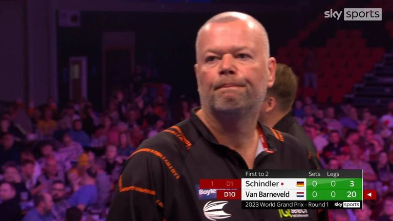 ‘It was so far off target it helped!’ – 15 missed darts before Raymond van Barneveld’s finish | Video | Watch TV Show