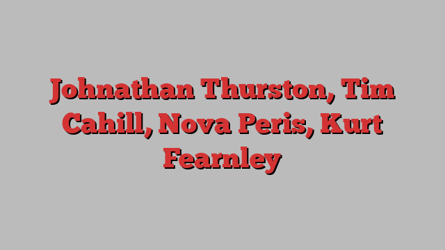 Johnathan Thurston, Tim Cahill, Nova Peris, Kurt Fearnley