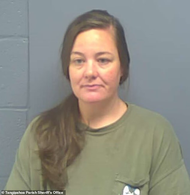 Louisiana teacher, 33, who ‘gave birth to student’s baby’ is arrested for rape after turning herself in to detectives