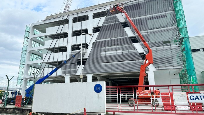 A construction site for a chip company