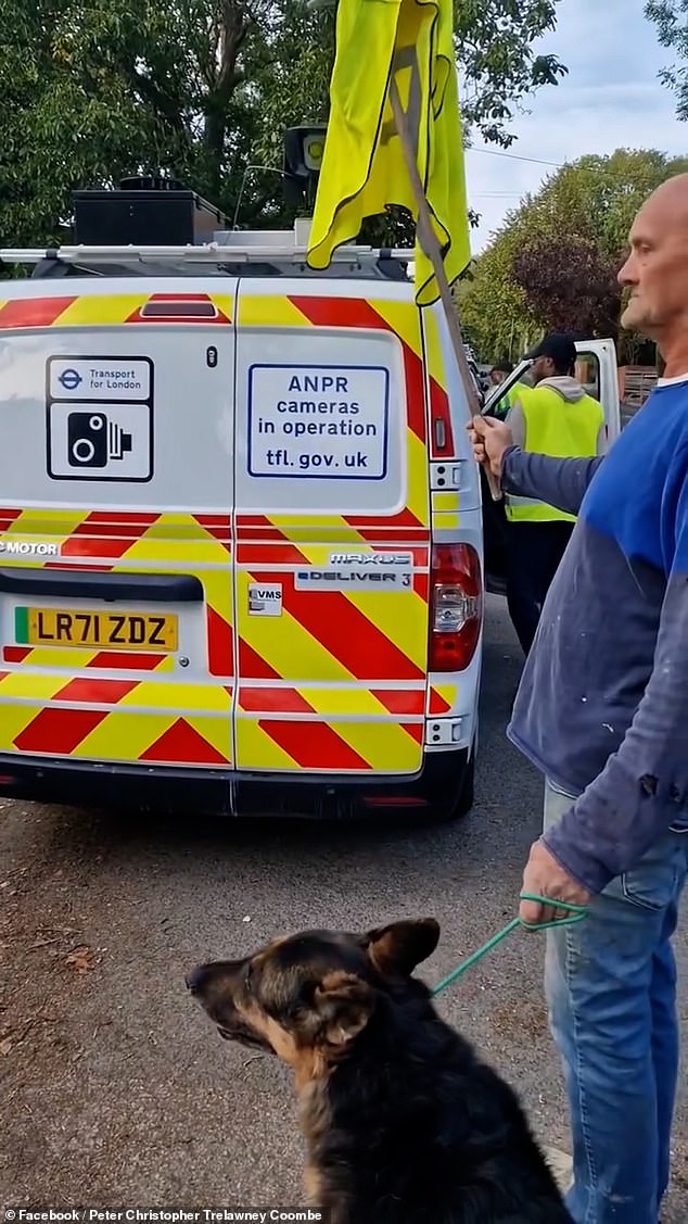 Moment ULEZ crew is chased off by furious locals – as ‘activists’ continue to sabotage cameras amid fightback against Sadiq Khan’s scheme