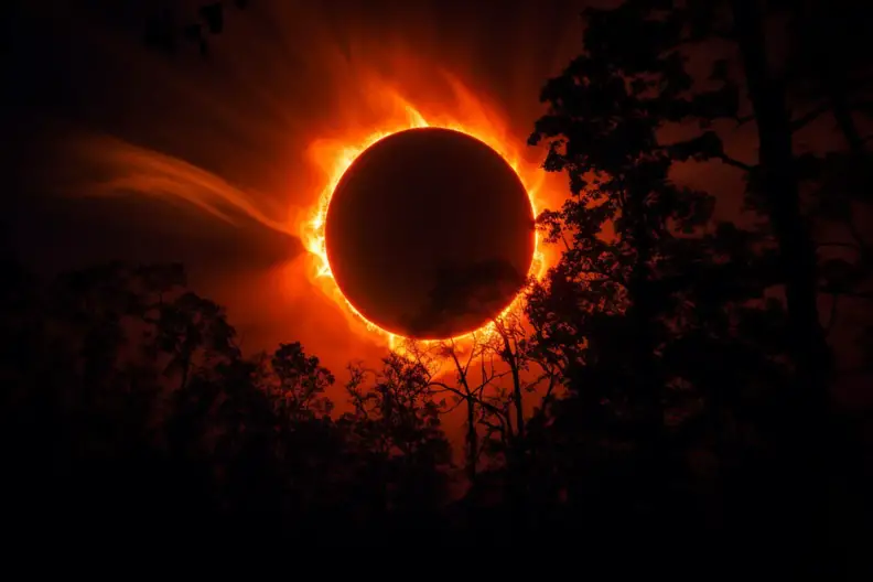 Ring of Fire Solar Eclipse Art Concept