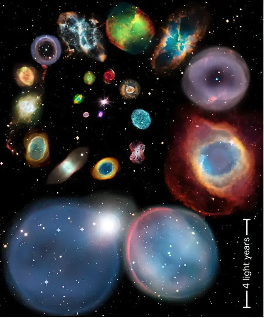 Planetary Nebulae Collage