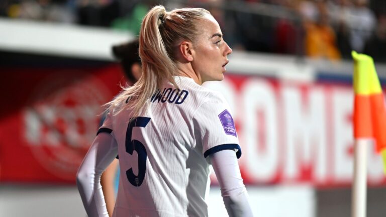 Alex Greenwood: England defender stretchered off after suffering head injury in Nations League contest with Belgium | Football News