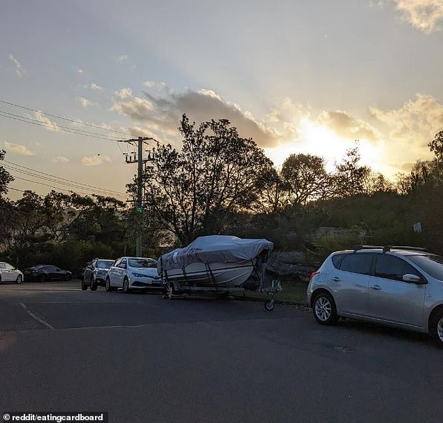 Boats can be parked on residential streets for up to 28 days before they need to be moved 'at least as far as a different block section of the same street' according to the NSW government