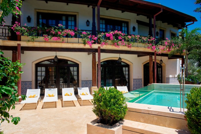 A three-storey beachfront house