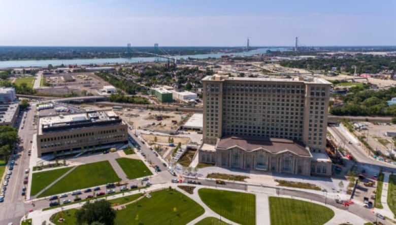 Electreon static charging installation at Michigan Central in Detroit.