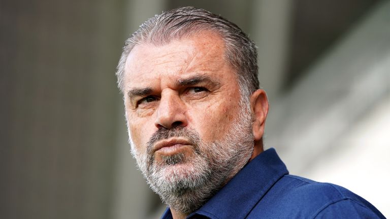 Tottenham Hotspur manager Ange Postecoglou before the Premier League match at the Gtech Community Stadium, London. Picture date: Sunday August 13, 2023.