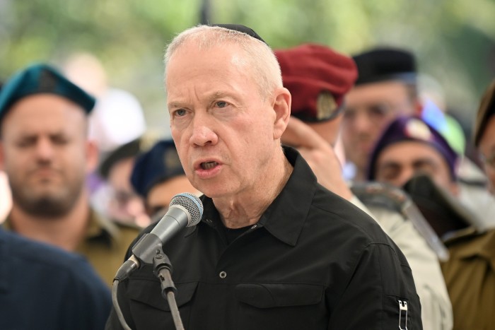 Israeli Defence Minister Yoav Gallant 