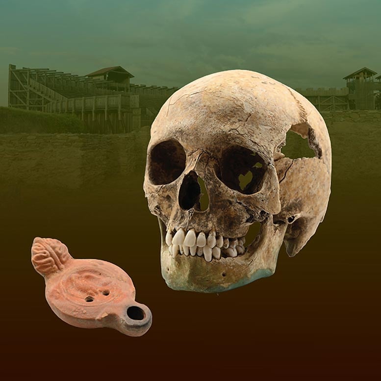 Viminacium Skull Oil Lamp