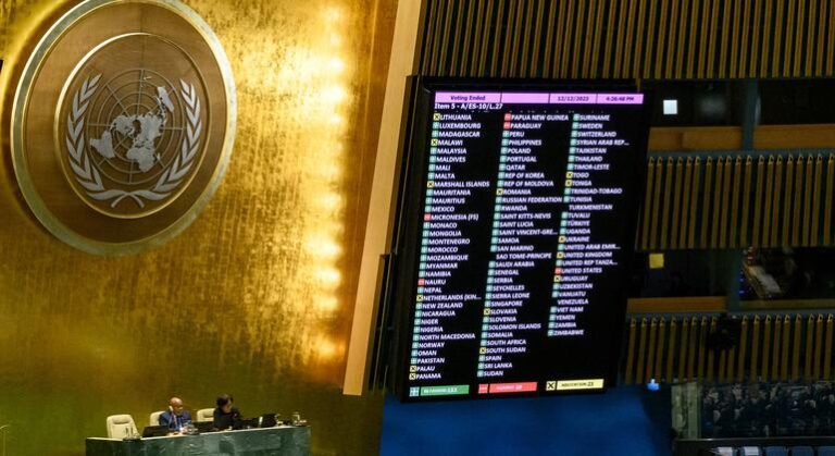 UN General Assembly votes by large majority for immediate humanitarian ceasefire during emergency session